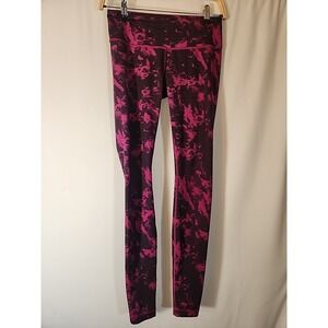 Lululemon Wunder Under Crop II Full-On Luon Breezie Regal Plum Black Womens Sz 6